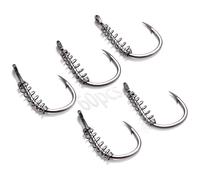 Spring Dough Bait Tackle Braided Stainless Catfish Bait Circle Octopus Fishing Holder Hooks Strong Durable for catfish trout Pack of 40 (7#,60pcs)