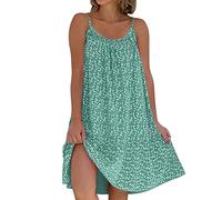 Spring Dresses for Women 2024 Vacation Long Color Block Tiered Wrap Elastic Waist Tank Swim Bottom Midi Cocktail Dresses Long Sleeves Petite for Women 2023 Women Dresses for Special Occasions Green