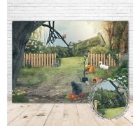 Spring Easter Photography Backdrop 7x5 Peter Rabbit Theme Backdrop for Baby Cake Smash Photoshoot Happy Easter Background Backdrops for Kids Birthday Party Decoration