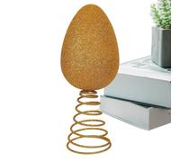 Spring Easter Tree Ornament, Glitter Egg Tree Topper, Colourful Foam Decoration, Lightweight & Sturdy, 6-inch Height, Ideal for Family Gatherings Christmas Birthday