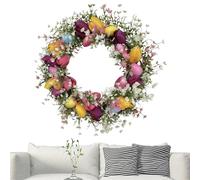 Spring Easter Wreath, Vibrant Colors, X1, Artificial Flower Decor, Holiday Door Accent, Spring Decor, For Home, Entryway, Wall, Porch, Yard, Patio, Outdoor