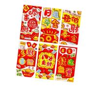 Spring Festival 6 Piece Festival Red Red Packet 2025 Snake Money Envelope Stylish Paper Hong Bao Chinese New Year Red Red Envelope