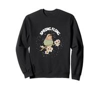 Spring Fling Cute Funny Bird Lover Designs Present Sweatshirt