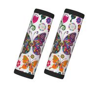 Spring Floral Butterfly Pack Luggage Handle Wrap Suitcase Tag Identifier Marker Grip Travel Accessories Airplane