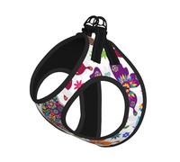 Spring Floral Butterfly Print Adjustable Harness Leash Set For Cats And Dogs, Soft Breathable Kitten Puppy Mesh Vest With Reflective Design, Escape-Proof Lead For Small Pets Walking Training
