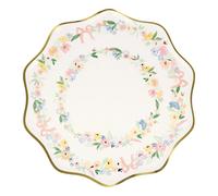 Spring floral plates - Set of 8 Pastel one size