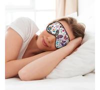 Spring Floral Print Eye Mask Butterfly Soft Eye Mask Soft Eye Mask Eye Cover for Sleeping Travel Nap Women Men