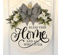 Spring Floral Welcome Sign for Doors or Walls Made of Long Lasting Plastic Material (B)