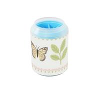Spring Flower Birds Reusable Paw Cleaner Cup with Soft Massage Brush Pets Feet Cleaning Kit for Medium to Large Dogs lavadora de patas para perros