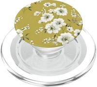 Spring Flower Blossoms in White PopSockets PopGrip for MagSafe