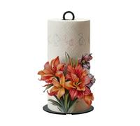 Spring Flower Paper Towel Holder, Flower Kitchen Paper Towel Holder Standing Tissue Roll Storage Rack Countertop Organizer For Apartment Bathroom Bar Restaurant Cafe Hotel School