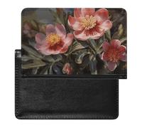 Spring Flower Passport Holder Passport Cover Protector Essentials with Credit Card Slots for Women Men