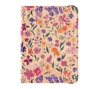 Spring Flower Rose Gold Passport and Vaccine Card Holder Combo Passport Case Travel Documents Wallet Passport Holder Case for Travel Essential Waterproof