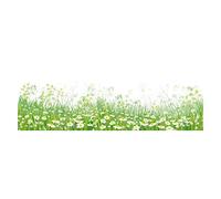 Spring Flower Window Stickers - Daisy and Wild Grass Meadow Window Cling Border - Shop Window Decorations