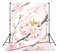 Spring Flowers Blossom Backdrop for Photography,5x7ft Backdrop Picture Back Drop Banner Personalized Photo Backdrops Curtain for Fireplace Home Decoration Newborn Birthday Wedding Party