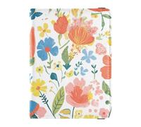 Spring Flowers Butterflies Leather travel wallet womens passport holder for travel Travel Documents Organizer Protector Passport Holder Case for women Waterproof, spring flowers butterflies, One Size