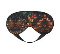 Spring Flowers Butterfly Print Soft Eye Mask/Sleep Eye Mask/Blackout Eye Mask, Suitable for Travel/Office/Yoga/Nap