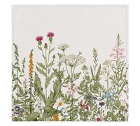 Spring Flowers Homes Cloth Napkins 50.8 x 50.8 cm, Wildflowers Flowers Cloth Napkin Set of 6 Washable Reusable Table Dinner Napkins for Weddings Parties Holiday Family Dinners