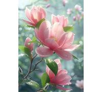 Spring Flowers Jigsaw Puzzles for Adults 2000 Pieces, Adult jigsaw Puzzle 2000 pieces Petals, Challenging Brainteaser with Alphabet Backing, Eco-friendly Dust-Free, Home Wall Decor Gift