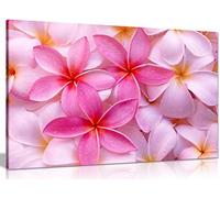 Spring Flowers Pink Purple Canvas Wall Art Picture Print (18x12in)