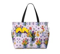 Spring Flowers Printed High-Capacity Beach Travel Bag to Meet All Your Travel Needs