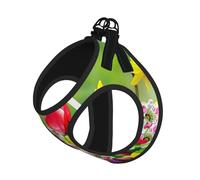 Spring Flowers Printing Puppy Summer Vest Harness With Reflective,Dog Accessories For Small Medium Large Dogs And Cats