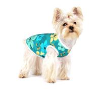Spring Flowers Seamless Pattern,Cotton Sleeveless Pet T-Shirt Soft Stretchy Puppy Breathable Vest,M