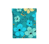 Spring Flowers Seamless Pattern, Squeeze Top Wallet Women Storage Bag Small Coin Purse Change Pouch