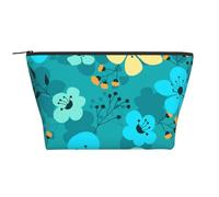 Spring Flowers Seamless Pattern, Toiletry Pouch Makeup Bag Cosmetic Bag Portable Travel Toiletry Bag