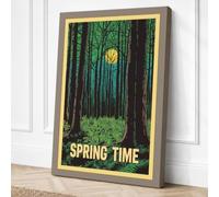 Spring Forest Awakening Canvas Wall Art Print 30x20 Inch (76 x 51 cm)