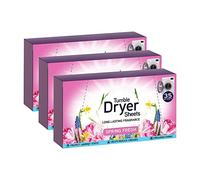 Spring Fresh Tumble Dryer Sheets | for Long Lasting Fragrance and Softness Protection Against Static Help Reduce Creases Freshness Fabric | Pack of 3 (Total 105 Sheet)