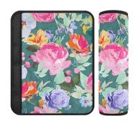 Spring Fresh Vivid Flowers 2 Pack carseat Straps Covers, More Comfort Driving, Adult seat Belt Cover for Auto