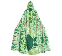 Spring Garden Dreams Hooded Cape Cloak, Restylable Cosplay Cape with Hood | Restylable Adult Cape With Oversized Hood And Tie Collar That Transforms Between Vampire, Witch, Wizard And Princess Costumes