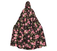 Spring Garden Dreams Hooded Cape Cloak, Restylable Cosplay Cape with Hood | Restylable Adult Cape With Oversized Hood And Tie Collar That Transforms Between Vampire, Witch, Wizard And Princess Costumes