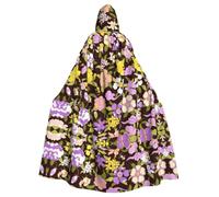 Spring Garden Dreams Hooded Cape Cloak, Restylable Cosplay Cape with Hood | Restylable Adult Cape With Oversized Hood And Tie Collar That Transforms Between Vampire, Witch, Wizard And Princess Costumes