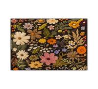 Spring Garden Phloxs Flower Jigsaw Puzzles for Adults 1000 Piece, Knitting Theme Florals Wooden Printed Puzzles, Fun Vintage Pattern Decorations for Home