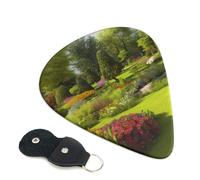 Spring Garden Print Guitar Picks 6 Pack With Organizer Storage Bag 0.46 0.71 0.96mm Guitar Plectrums Guitars Accessories For Bass Electric Acoustic Guitars