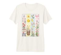 Spring Garden Tools Flowers Butterflies Sunshine Premium T-Shirt