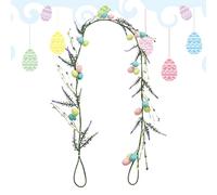 Spring Garland - 1.5 m Artificial Eggs Decoration for Spring Home | Easter Decoration Garland | For Room Window Balcony Party Holiday Celebrations Holiday