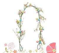 Spring Garland for Mantle | 5ft Artificial Egg Spring Home Decor - Easter Decorations Garland - for Garden Indoor Thanksgiving Holiday Party Home Room Dormitory Vacation Photo Window Porch