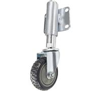Spring Gate Wheels, Heavy-duty Shock Absorber Rotating Caster, Height Adjustable 30/60mm, Wear-resistant Silent Industrial Wheel （ø100mm）