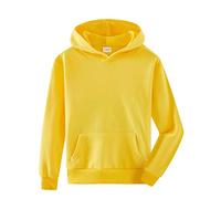 Spring&Gege Youth Solid Pullover Sport Hoodies Soft Kids Hooded Sweatshirts for Boys and Girls size 5-6 Years Yellow