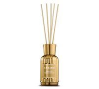 SPRING Gold Reed Diffuser 100ml with 5 Reed Sticks - French-Made Perfume Diffuser, Home Aromatherapy with Elegant Glass Bottle - Luxury Gift for Home Decoration, Long-Lasting Orchid Seduction Scent