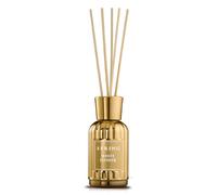 SPRING Gold Reed Diffuser 100ml with 5 Reed Sticks - French-Made Perfume Diffuser, Home Aromatherapy with Elegant Glass Bottle - Luxury Gift for Home Decoration, Long-Lasting White Flower Scent
