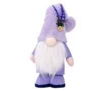 Spring Gonks - 15.75 Inch Fabric | Lavender Gnomes Dwarf | Faceless Spring Gnome Plush | Soft Stuffed Decorative Doll | Whimsical Outdoor Home Decoration Gift For Mother's Day Seasonal Use