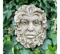 Spring Green Man Stone Hanging Plaque | Four Seasons Ivy Outdoor Garden Ornament