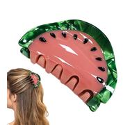 Spring Hair Canner - Watermelon Women on Fruit Fork - Stunning Resilience, Hair Accessories for Business Trip, Pool, Beach, Shower,