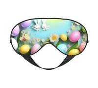 Spring Happy Easter Holiday Eye Mask, Sleep Mask for Men Women 100% Blackout, No Pressure On Eyes, Soft & Breathable