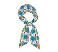 Spring Happy Easter Holiday Print Head Scarf Hair Neck Scarves For Women Purse Bag Scarfs,Lightweight Fashion Silk Satin Head Scarves