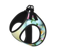 Spring Happy Easter Holiday Print Pet Leash Vest,Breathable Mesh Pet Harness, Reflective For Small Medium Dogs Safe Easy Walking